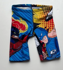 Q Swimwear Comic Book Man Jammer Swimsuit sz 26 - Picture 1 of 4