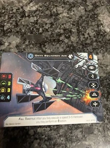 star wars x-wing miniatures game onyx squadron ace promo card - Picture 1 of 1