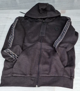 Soul Star Full Zip Hooded Top Fleece Sweatshirt Hoodie Black (S) - Picture 1 of 7