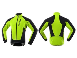 Fahrradjacke winddicht wasserdicht Softshell Mantel Fleece warm Fahrradbekleidung - Bild 1 von 17