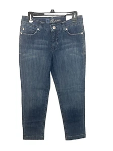 NWTS Anne Klein Denim Ankle Jeans Slim Straight Blue Women's Size 6 - Picture 1 of 3