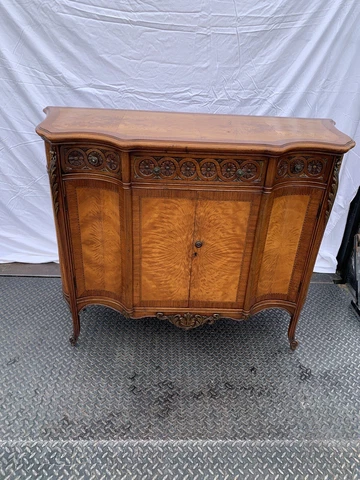 Antique Carved Wood Ornate Buffet Server WOW !!!! Cover