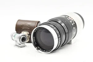 Nikon Nikkor 13.5cm 135mm f3.5 Q Rangefinder Lens Black LTM M39 w/Finder #519 - Picture 1 of 11
