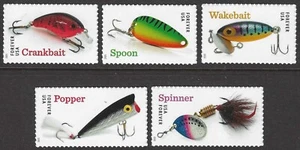 USA Sc. 5961-5 (F) Fishing Lures 2025 MNH singles - Picture 1 of 1