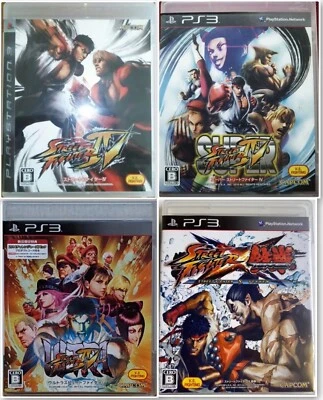 PS3 Street Fighter Ⅳ, Super, Ultra, X Tekken Set of 4 Used Japan Import Capcom - Image 1 of 4
