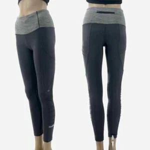 Lululemon Ruched Leg Pants Womens size 4 Gray Pockets Reflective Stretch - Picture 1 of 13