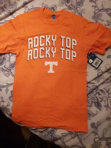 Rocky Top Tennessee Volunteers Orange Short Sleeve Cotton T-Shirt Size Small NWT - Picture 1 of 5