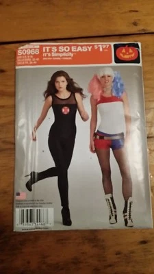 SIMPLICITY GIRLS COMIC COSTUME PATTERN S0968 SIZE 6-16 UNCUT FREE SHIPPING   - Image 1 of 2