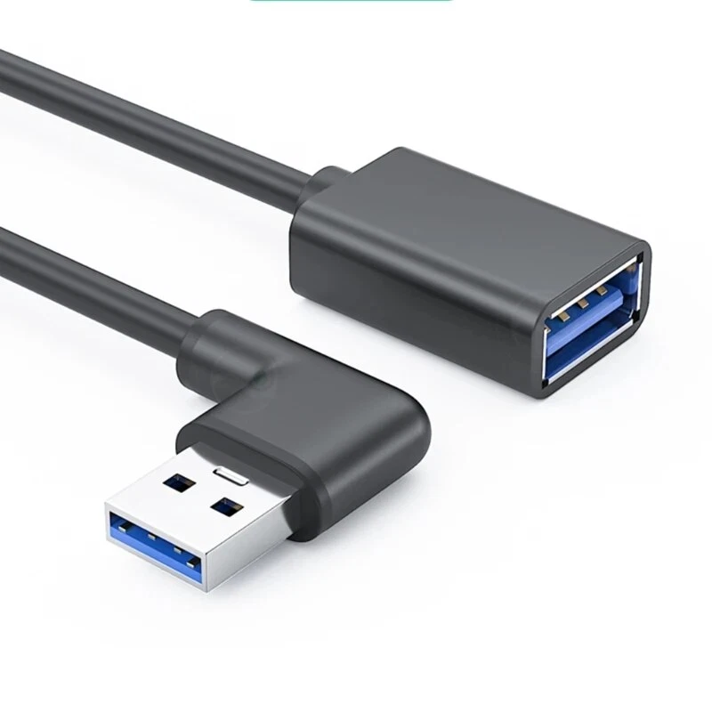 Cable prolongador USB 3.0 macho a hembra acodado 0.25 M Negro - Imagen 1 de 4