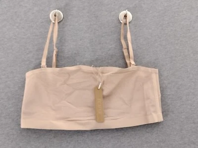 SKIMS Women's Sculpt Bandeau Sheer Multi-way Straps Color Clay L BR-BND-0254 - Image 1 of 4