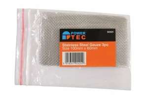 Power-Tec 92424 Stainless Steel Mesh Gauze 3 Piece - Picture 1 of 1