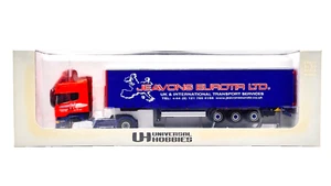 UNIVERSAL HOBBIES 1/50 - SCANIA TRUCK & TRAILER JEAVONS UK INTERNATIONAL - BOXED - Picture 1 of 1