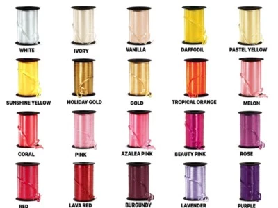 Cinta Calidad Rizador 3/16" x 500 yardas Polipropileno Elige Color Foto 1 de 2