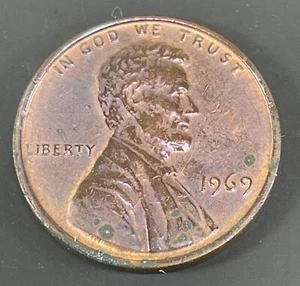 1969 Penny One Cent Lincoln Memorial Floating Roof No FG Coin Collector USA - Picture 1 of 23