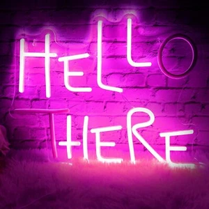 Hello There Neon Sign for Wall Decor Dimmable Hell Here Catwoman Neon Signs 1... - Picture 1 of 6
