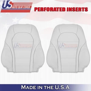 2015 to 2021 Fits Mercedes Benz C300 Driver & Passenger Tops Leather Cover Gray - Picture 1 of 10