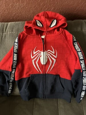 Marvel Spiderman  youth  Small  6/7 Full Zip Hoodie - Image 1 of 4