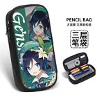 Anime Large Storage Pen Case Genshin Impact Cosplay Student Pencil Pen Bag @52