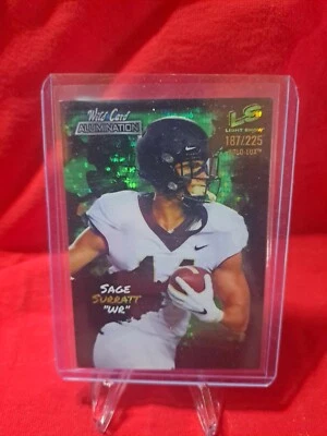 2021 Wild Card Alumination Sage Surratt Light Show Insert! RC 🔥#'d /225 - Image 1 of 2