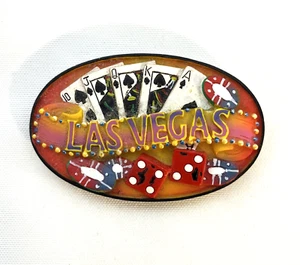 Las Vegas Resin Fridge Refrigerator Magnet - Picture 1 of 3