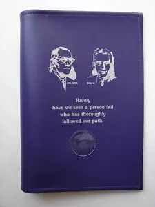 Anonyme Alkoholiker AA großes Buch WEICHER Einband lila GROSSDRUCK Gründerrechnung - Bild 1 von 5