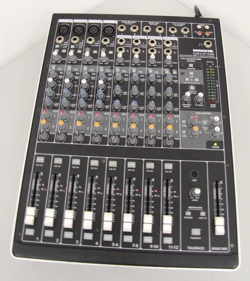 Mackie Onyx 1220i Premium Firewire 12 Channel Recording Mixer - Image 1 of 4