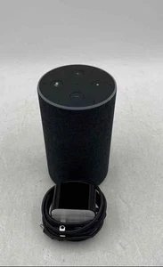 Amazon Echo Black 2nd Generation Voice Control Smart Speaker With Power Adapter - Picture 1 of 7