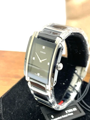 Rado Women's Watch R20613712 Integral Swiss Quartz Diamond Ceramic Tank 23mm - Image 1 of 4