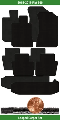 Набор ковриков Lloyd Custom Classic Loop для Fiat 500 2015-2019 годов выпуска (5 штук) #LRR - Изображение 1 из 4