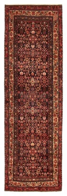 Vintage Hand-knotted Runner Rug 3'5" x 11'5" Traditional Oriental Wool Carpet - Image 1 of 4