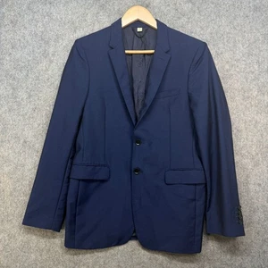 Burberry London Suit Jacket Mens Size 48 Blue Mohair Wool Sandhurst 2 Button ITA - Picture 1 of 15