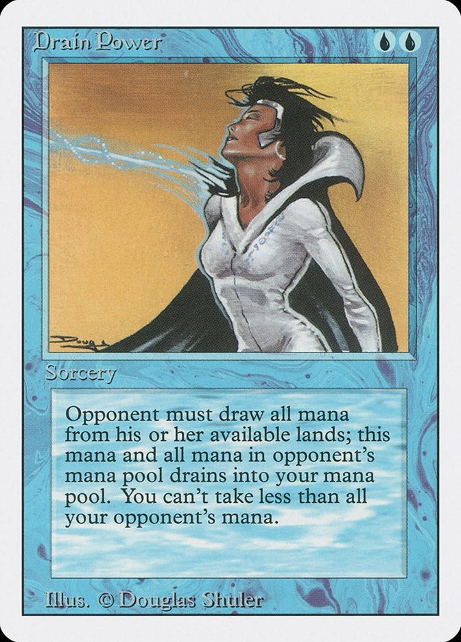 MTG Magic the Gathering Drain Power (56/306) Revised Edition HP - Image 1 of 1