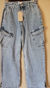 Meshki Thelma Denim Cargo Hose Gr. 7 (27x31) Boho Hippie  - Bild 1 von 11