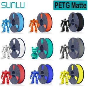 SUNLU 1KG High Speed Matte PETG 3D Drucker Filament 1.75mm PETG Matte 1KG Spule - Afbeelding 1 van 20