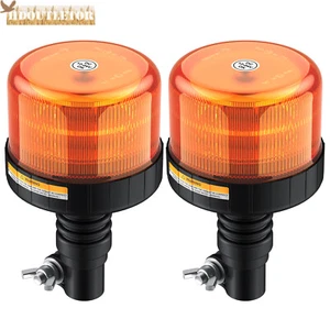 2x Warnleuchte Rundumleuchte 12 LED Rundumkennleuchte Halter Leuchtfeuer 12V 24V - Bild 1 von 12