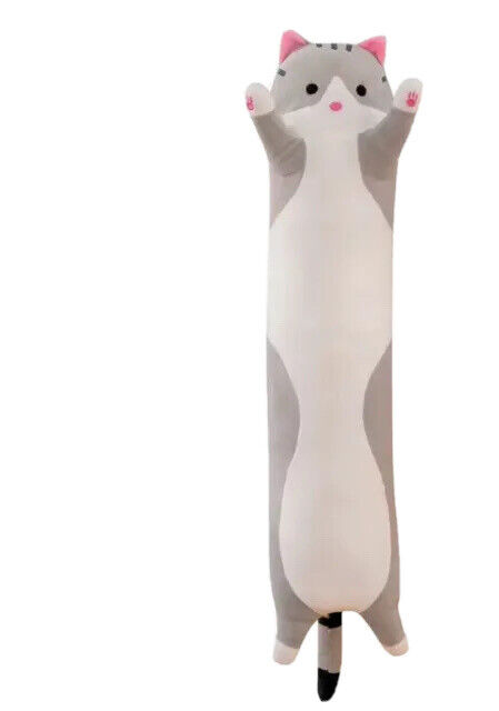 3d Huge Cylindrical Cat Plush Games Leptailurus Serval Cat Stuffed Animals  Kawaii Plushie Big Floppa Cat Doll Kids Soft Toys