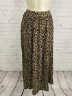 VTG Stonebridge Leopard Print Pull On Elastic Waistband Long Maxi Skirt PL