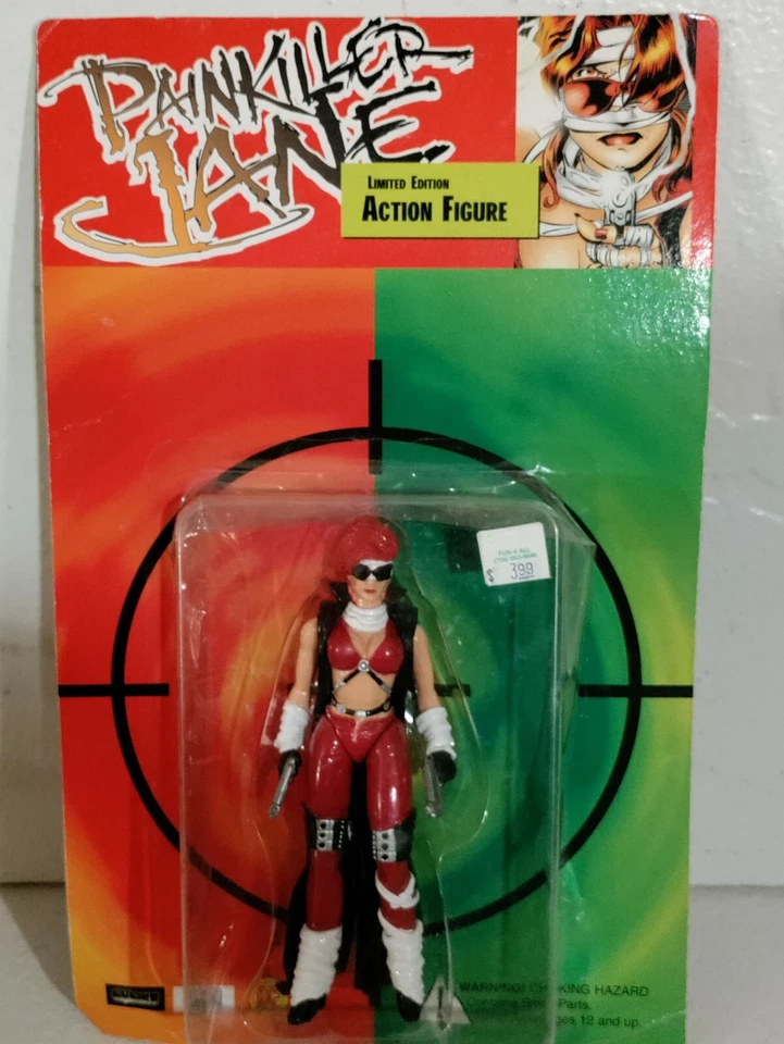 Figura de acción Painkiller Jane NUEVA en paquete 1998 Dynamic Forces Red disfraz Foto 1 de 3