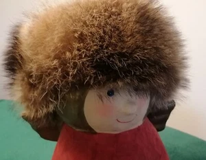 Pelz mütze Fuchs aus Moskau, echtes FELL, echtes Leder.  - Bild 1 von 4