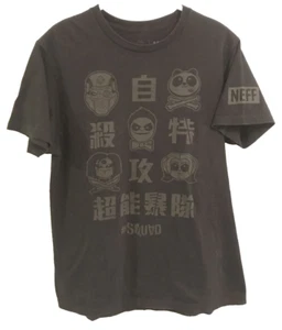 NEFF X Suicide Squad Character Line Up Japanese TV Movie T Shirt M Black. - Picture 1 of 6