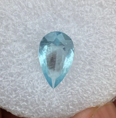 Super Amazing Natural Aquamarine Pear Cut Stone With Beautiful Cut 4.13 Carat - Image 1 of 4
