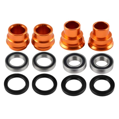Front Rear Wheel Spacers Bearings For KTM 250 300 350 450 500 EXC F 2017-2023 - Image 1 of 4