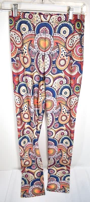 Women's Themed Multi-Colored Paisley Leggings Size M / 4 - Image 1 of 4