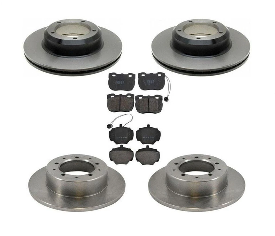 Front & Rear Brake Disc Rotors & Brake Pads For 1994-1998 Land Rover Discovery - Image 1 of 4