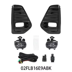 Fit For 21-23 Nissan Kicks Fog Lights Lamps LED DRL W/Bezels Switch Harness Kits - Picture 1 of 12