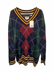 Suéter Levi's Stay Suelto Cuello en V Para Hombre XL Nuevo con Etiquetas Calce Gran Tamaño Arcila/Diamante - Imagen 1 de 5