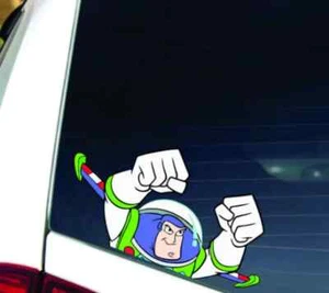 Cute buzz lightyear from toy story Peeking cartoons movie decal sticker - Picture 1 of 4