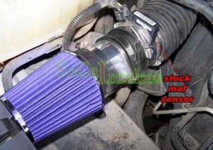 Black Blue Intake System Kit&Filter For 99-06 Chevrolet Silverado 1500/1500HD - Bild 1 von 1