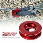 Aluminum RECOVERY  SNATCH- 41000Lb for 3/8 1/2Inch Synthetic Winch Rope RED K5B9