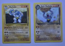 DARK Machoke 40/82 LP-NM and Machoke 49/130 LP-NM - WOTC Pokémon Cards